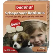 Beaphar mini-friandises à la graisse de mouton au saumon pour chien