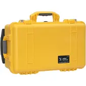 Peli valise-trolley 1510 jaune avec mousse prédécoupée