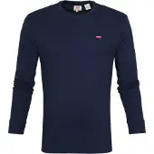 Levi's T-Shirt 'LS Housemark Tee' bleu marine