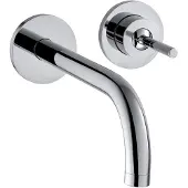 Axor Uno mitigeur monocommande de lavabo encastré, rosettes pour montage mural, saillie 225mm, 38116000