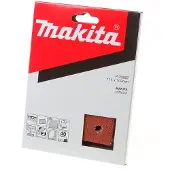 Makita 10 Feuilles rectangulaires abrasives 114x102 mm - x 10 - 40 - 114 x 102 mm