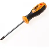 Ironside 120033 Tournevis d'atelier PZ 2 x100 Poignée à 2 composants Acier au chrome-vanadium