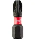 Milwaukee Embouts de vissage - - Cajita Shockwave PZ3 - 25mm - 25 unités - Acier