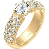 Elli PREMIUM Bague or / transparent