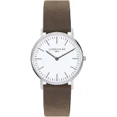 Liebeskind berlin Montre à affichage analogique brun foncé / argent / blanc