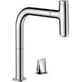 Hansgrohe HG 2-L Mitigeur monocommandé pour évier 200 MET DN 15, avec sBox, bec extractible chromé