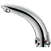 Delabie -Mitigeur électronique de lavabo Tempomatic MIX avec alimentation par piles Lithium 6V boîtier électronique indépendant Réf : 494006