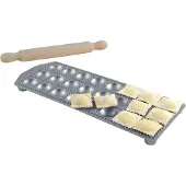Eppicotispai Machine raviolis ronde en aluminium 24 trous avec rouleau p tisserie