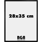Walther design KV835B New Lifestyle, Cadres en plastique, 28x35 cm, noir, lot de 1