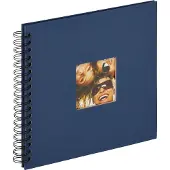 Walther design Fun bleu à spirales26x25 40 pages noires SA108L