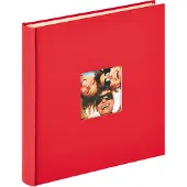 Walther design Fun 50 Pages Self-adhesive Photo Album 33x33.5 Cm Rouge