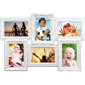 Zep Cadre Almeria Galerie pour 6 photos 10x15 plastique blanc