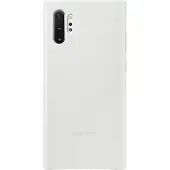 Samsung Galaxy Note 10 Plus Back Cover Cuir Blanc