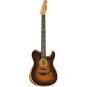 Fender American Acoustasonic Telecaster Sunburst Guitare acoustique-électrique