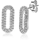 Zinzi Boucles d'oreilles en argent avec zircone