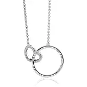 Zinzi Chaîne en argent avec zirconium