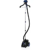 Princess 332848 Défroisseur vapeur - Défroisseur vapeur sur pied - 1,5 l - 0,75 min - noir - bleu - 4 roues/roues - bouton rotatif (332848)