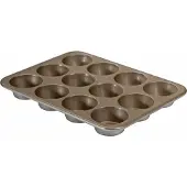 Nordic Ware Moule muffins antiadh sif en aluminium Naturals, 12 moules de 2,75 pouces