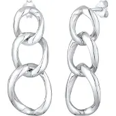 Elli Boucles d'oreilles 'Geo' argent