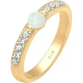 Elli PREMIUM Bague or / transparent