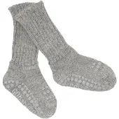 GoBabyGo Chaussettes - Antidérantes - Laine - Gris Chiné - - 17/19 - Chaussettes