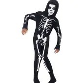 Smiffys Déguisement - Skeleton - Noir/Blanc - - 10-12 ans (140-152) - Costumes