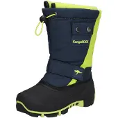 Kangaroos Kanga Bean II : Chaussures pour enfants, bottes pour garçons, bottes à scratch, couleur bleue, chaussures de loisirs