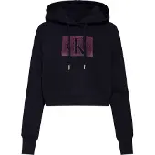 Calvin Klein Jeans Sweat-shirt 'DISTRESSED MONOGRAM CROP HD'