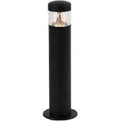 QAZQA Lampe d'extérieur moderne noire 40 cm IP44 avec LED - Roxy