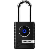Master Lock 4401EURDLH - Cadenas Bluetooth - Bluetooth Compatible avec Smartphones - Anse Longue - Etanche