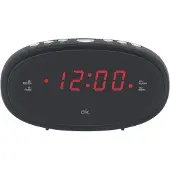 OK. . Radio-réveil Noir (ocr 210)