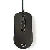 Nedis Souris de jeu Avec câble Rétro-éclairée 4000 dpi 7 boutons -