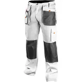 Neo Tools Pantalon de travail blanc, taille LD/54