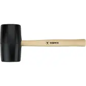 Topex Marteau en caoutchouc 72 mm/900 g, manche en bois