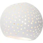 QAZQA Applique murale vintage en plâtre blanc Globe - Blur