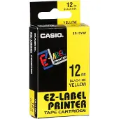 Casio Ruban pour titreuses XR-12YW1 , 12 mm de largeur, jaune