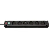 Brennenstuhl Bremounta 6x avec interrupteur 3m noir -