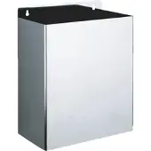 Delabie poubelle rectangulaire W.-Mont. 13l inox pol.