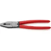 Knipex Pince combinée KnipexTête polie, poignées recouvertes de plastique, longueur 250 mm - 03 01 250