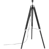 QAZQA Lampadaire rustique noir sans abat-jour - Tripod