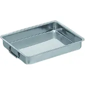 HorecaTraders Plat à rôtir | acier inoxydable | 3,8 kg | 11 L | 39 x 54 x 7 cm