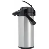 Animo Bidon à pompe en acier inoxydable | 2,1 litres (bouteille intérieure en verre)