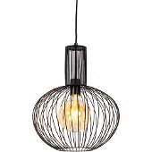 QAZQA Suspension design noire - Wire Bake
