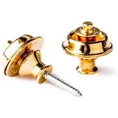 Dunlop Straplock Set - Dual Design - Gold