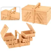 Huismerk Boîte à couture - 5 compartiments - Bois