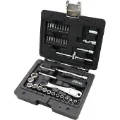 Beta BW 903E/C42, Coffret de douilles à cliquet, 1 pièce, Noir, Poignée à cliquet, Poignée en T, 1/4"