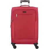 D & n lederwaren Valisette vert clair / rouge