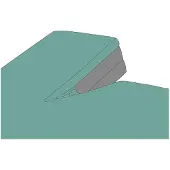 Kayori Dra-Housse Surmatelas Split Kayori Shizu Vert (Percale)-160 x 200 cm