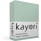 Kayori Drap-Housse Surmatelas Kayori Shizu Vert (Percale)-200 x 200 cm