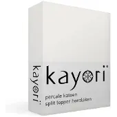 Kayori Drap-Housse Surmatelas Split Kayori Shizu Offwhite (Percale)-180 x 210/220 cm